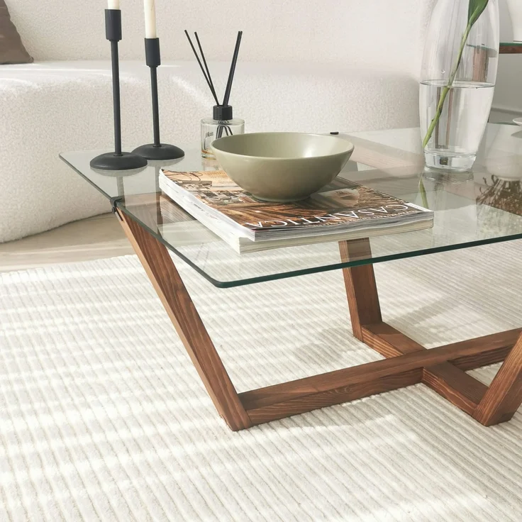Skye Decor 'Amalfi - Walnut' Couchtisch, Walnuss, 105 x 35 x 65 cm – Bild 8