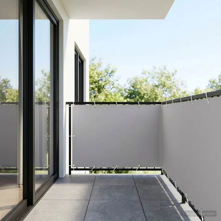 vidaXL Balkon-Sichtschutz 1,2 x 15 m Stoff mit PU-Beschichtung 42036758 – Bild 3