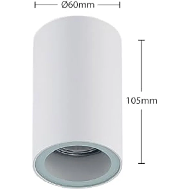 Arcchio Olivir, 1-flammige Deckenlampe in Weiß aus Aluminium, GU10 Spot für Flur und Wohnzimmer – Bild 4