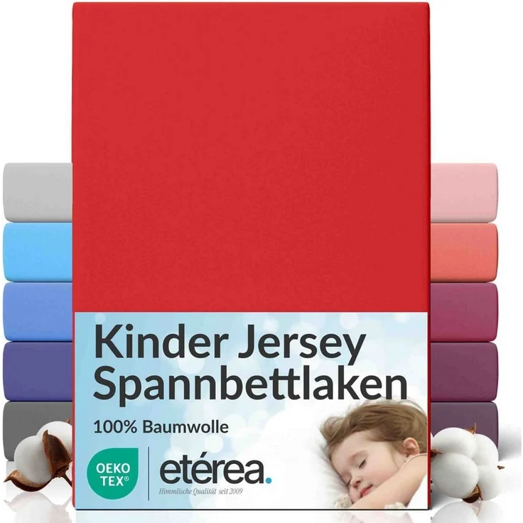 etérea Himmlische Qualität Spannbettlaken etérea Comfort Jersey Spannbettlaken, Jersey, Gummizug: rundum, (1 Stück) – Bild 1