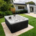 HOME DELUXE Outdoor-Whirlpool 'White Marble Pure', 210 x 160 cm, für 3 Personen