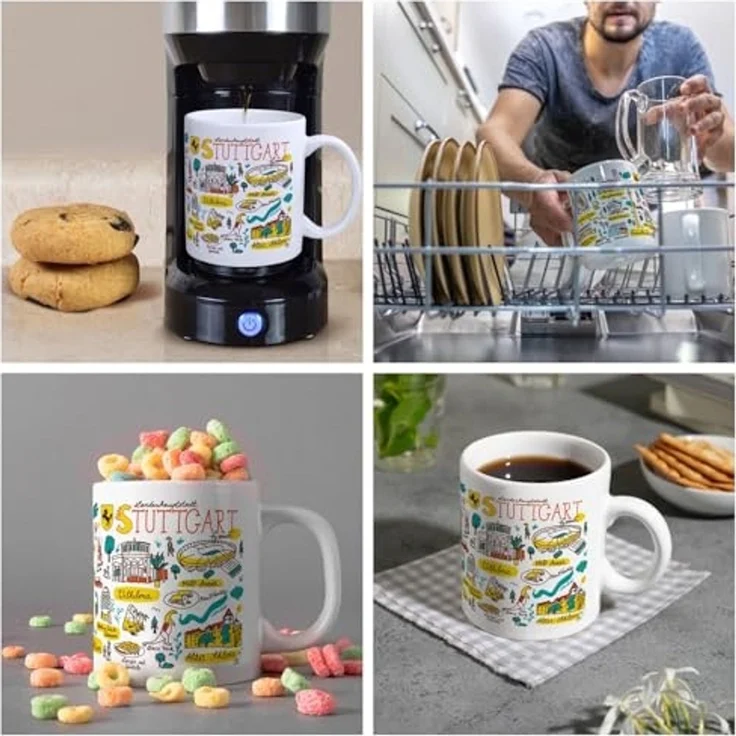 speecheese Tasse Stuttgart Wimmelbild Kaffebecher – Bild 5