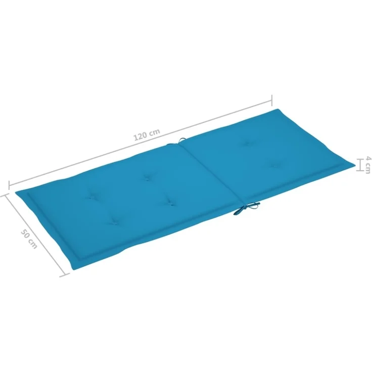 vidaXL Verstellbare Gartenstühle mit Auflagen 8 Stk. Massivholz Teak 3072545 – Bild 3