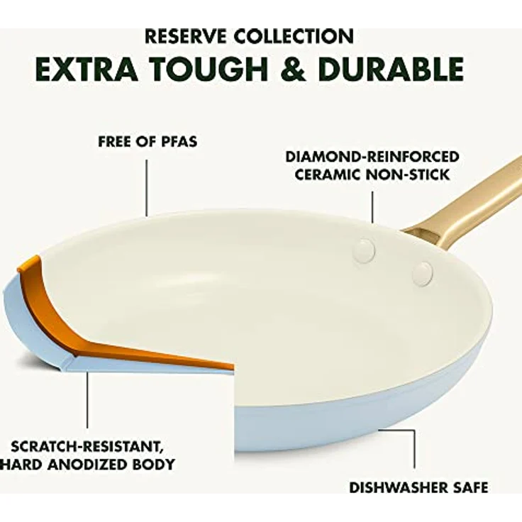 GreenPan Padova Reserve Bratpfanne 24cm Himmelblau – Bild 5