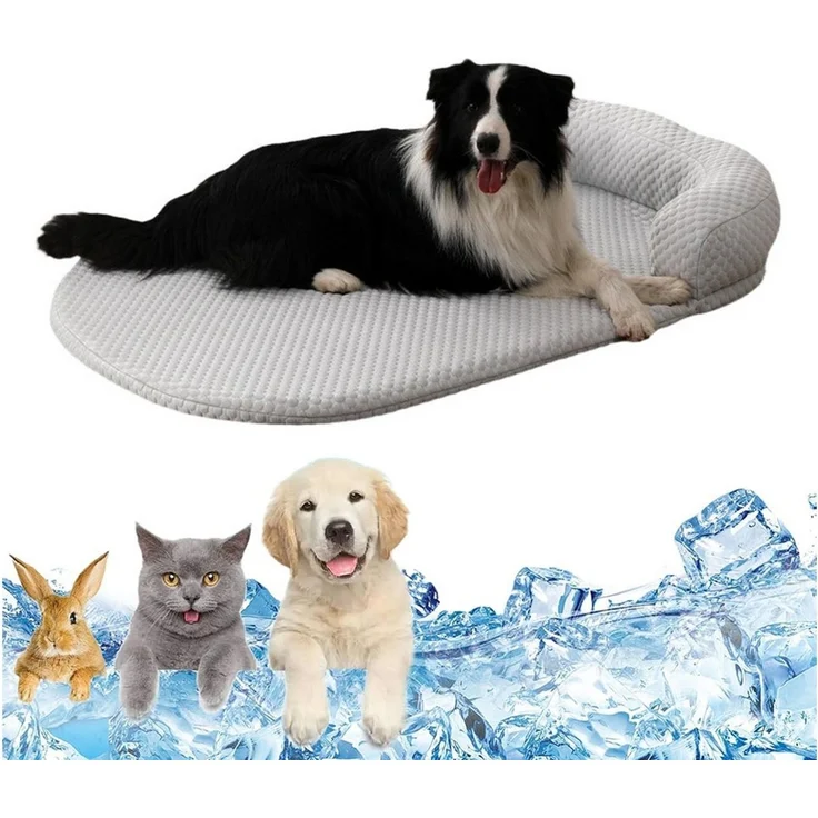 Ledander Hundematte Kühlmatte Hunde Katzen,Selbstkühlende Kissen, Kühl Hundedecke, für Zuhause Unterwegs oder im Auto, 100x75 cm – Bild 1