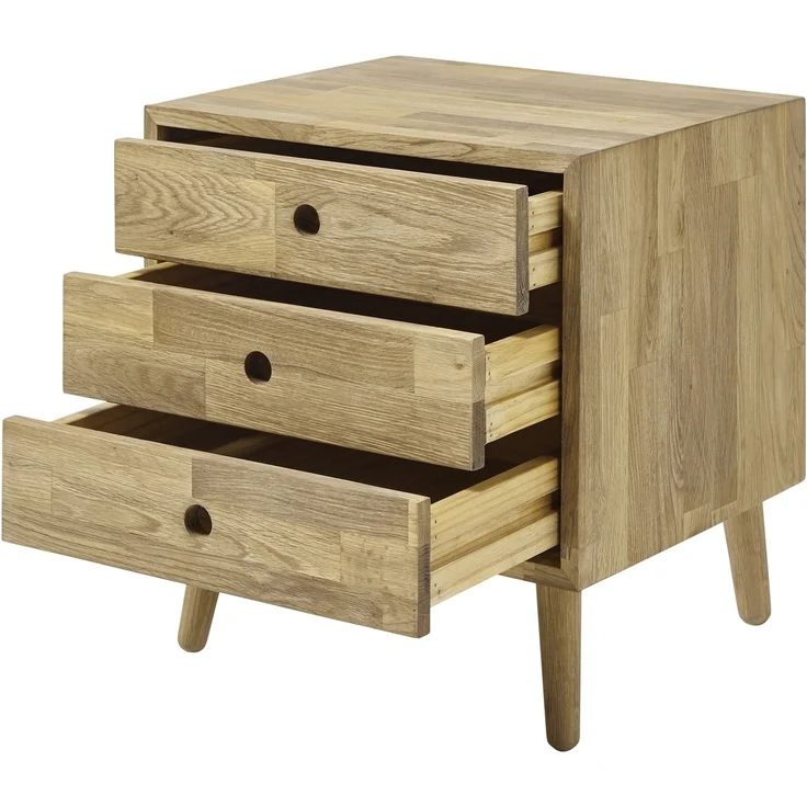 Garderoben-Set >Anacortes< (2-teilig) Paneel + Kommode, in Eiche - 42x180x35 (BxHxT) – Bild 4
