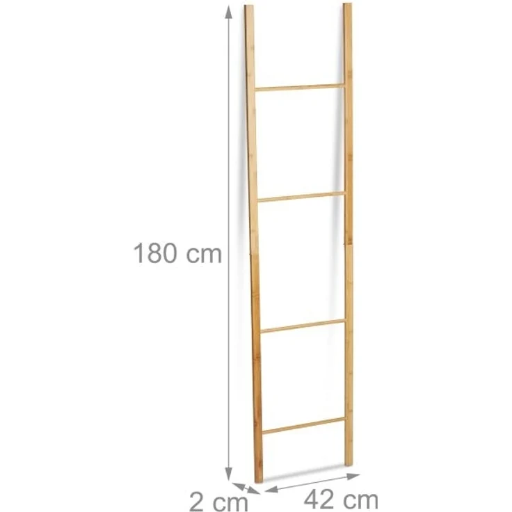 Handtuchleiter Bambus klappbar – Bild 4