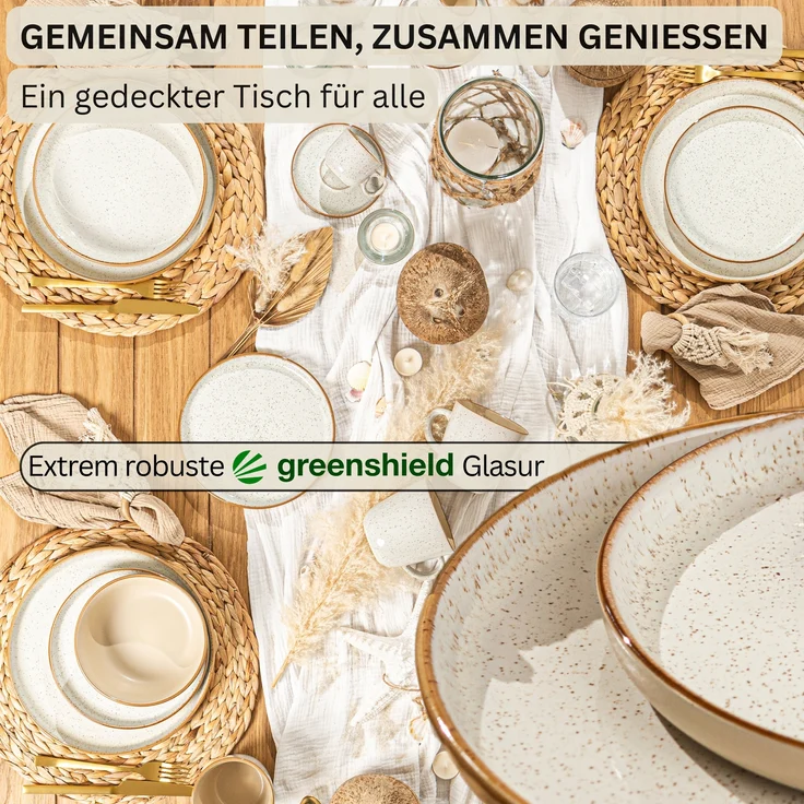 SÄNGER Dessertteller Set Rio Creme 4 teilig – Bild 3