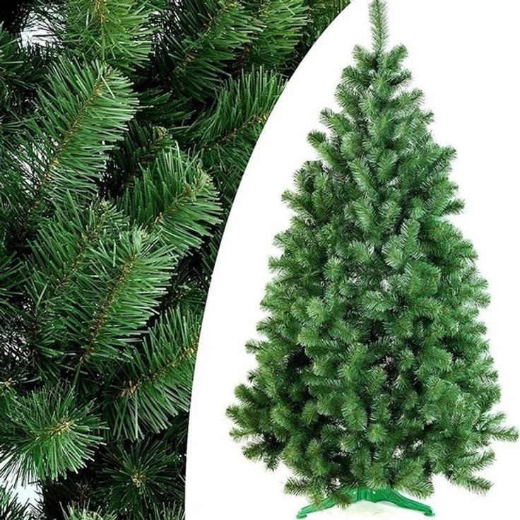 AmeliaHome Künstlicher Weihnachtsbaum Künstlicher Weihnachtsbaum Lena - täuschend echter Christbaum, Tannenbaum künstlich, mit Ständer, einfacher Aufbau – Bild 2