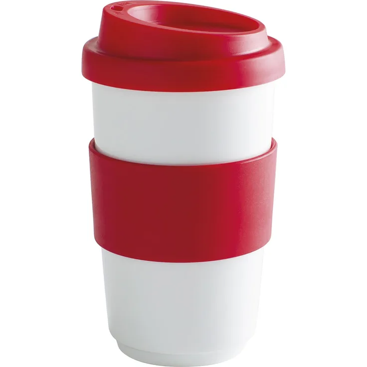 KAHLA fillit To Go Becher 0,40 l Banderole cherry red