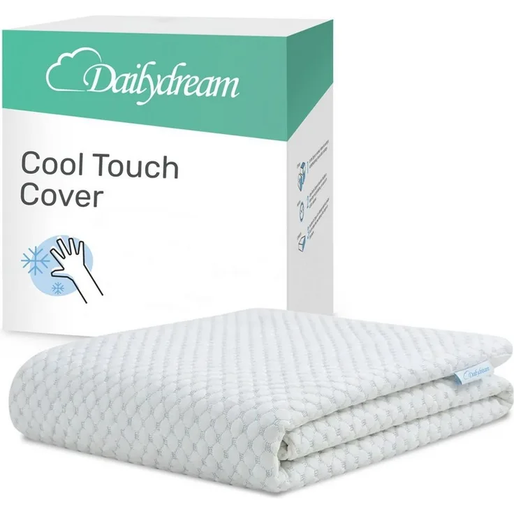 Dailydream Matratzentopper Cover Cool Touch 90x200 | Kühlender Ersatzbezug für Topper | SENSICE™-Technologie | rutschfest, atmungsaktiv & waschbar | 60% Polyester, 40% Viskose | OEKO-TEX® zertifizie