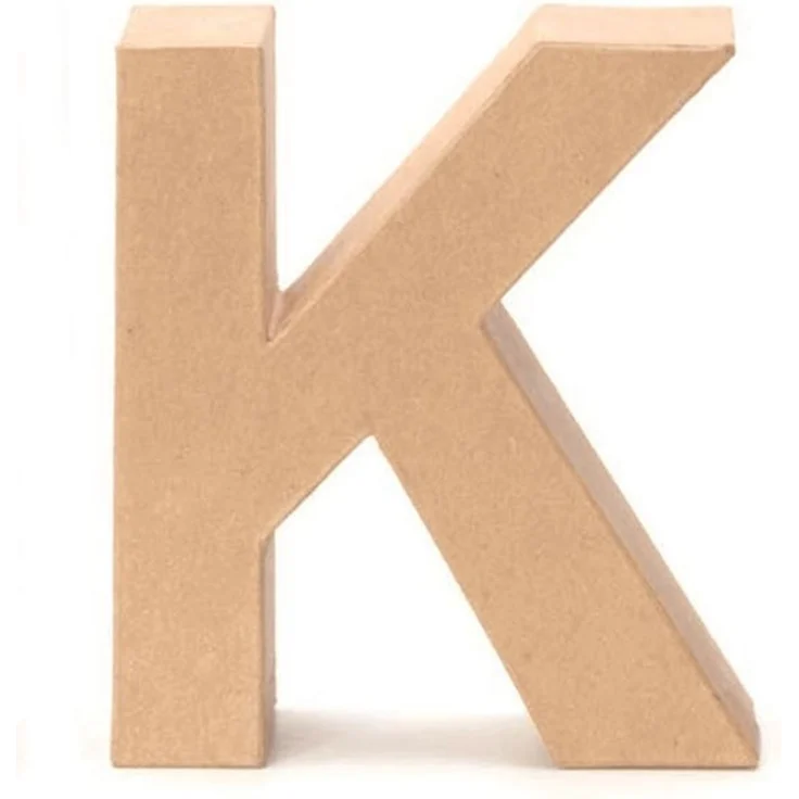 Glorex Papp-Buchstabe K 17,5 x 5,5 cm