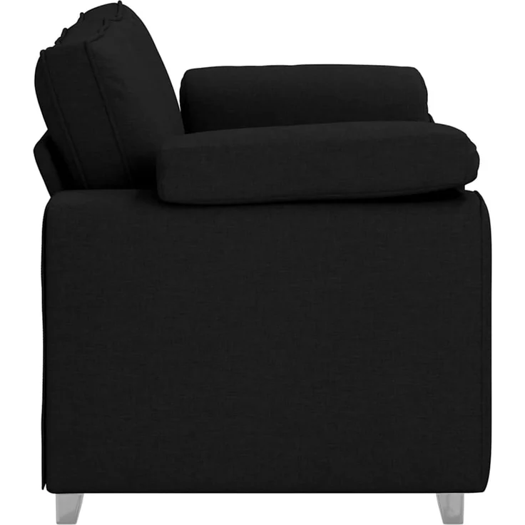 vidaXL Zweisitzer-Sofa Schwarz 160 cm Stoff 4105219 – Bild 6
