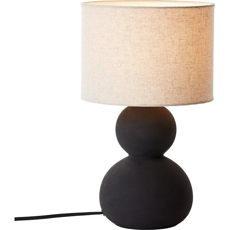 LeGer Home by Lena Gercke Tischleuchte Malu, ohne Leuchtmittel, max. 40W, Leinenschirm, Keramik, Höhe: 37,5 cm, Ø 22 cm – Bild 5