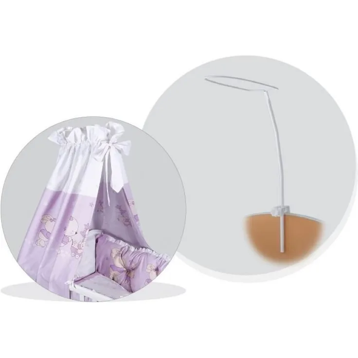 Lorelli Babybett Himmelstange 17 x 4 x 167 cm, Himmel-Halterung, universal weiß
