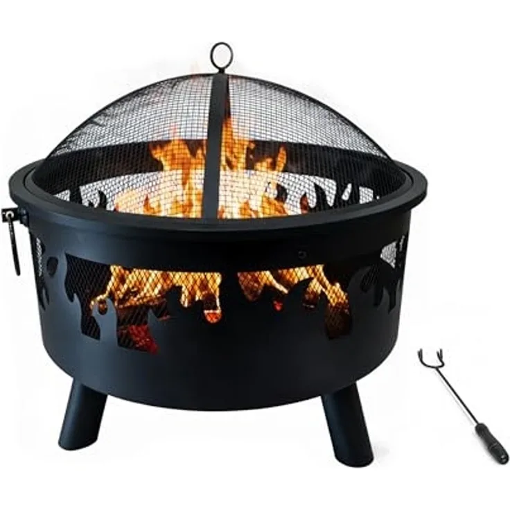 Feuerschale mit Flammenmotiv 10053310