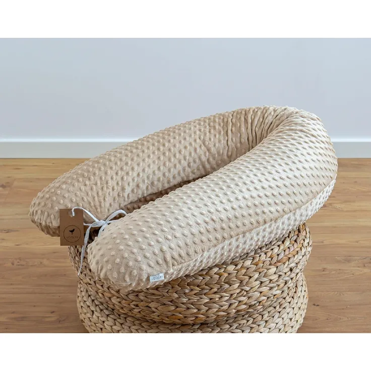 Loolay Stillkissen 100% MINKY Schwangerschaftskissen Seitenschläferkissen Schlafkissen, Medium-WEICH Füllung + 100% Polar Flece Stillkissenbezug (hochwertiger MINKY Stoff 350 g/m2), PREMIUM GESCHENK Stillkissen 170 o. 190 cm + abnehmbar MINKY Bezug, LO...
