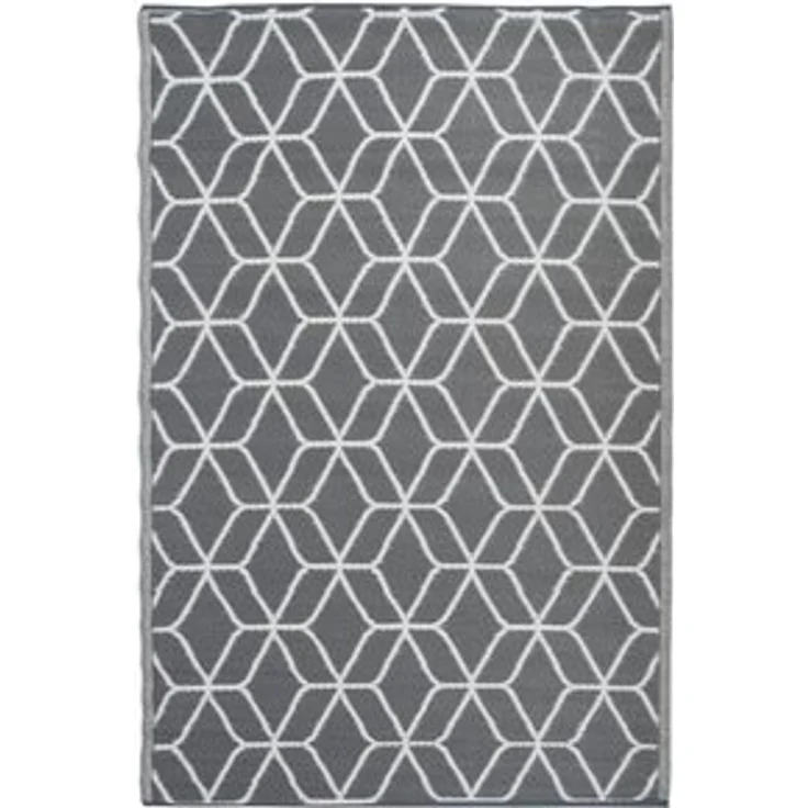 Esschert Design Outdoor-Teppich 180x121 cm Grau und Weiß OC25 421301 – Bild 5