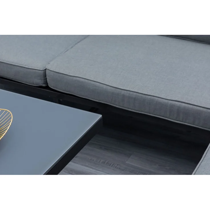 Mandalika 'Sheffield' Dining-Ecklounge 3-in-1, mit Sonnendach, grau/anthrazit – Bild 6