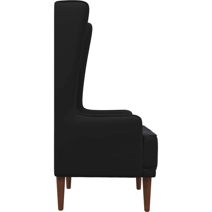 vidaXL Hochlehner Schwarz Samt 42042497 – Bild 4