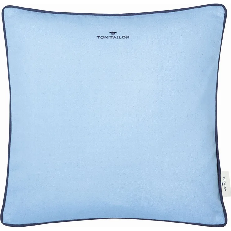 Tom Tailor Zierkissenhülle Dove Signature hellblau 40x40cm