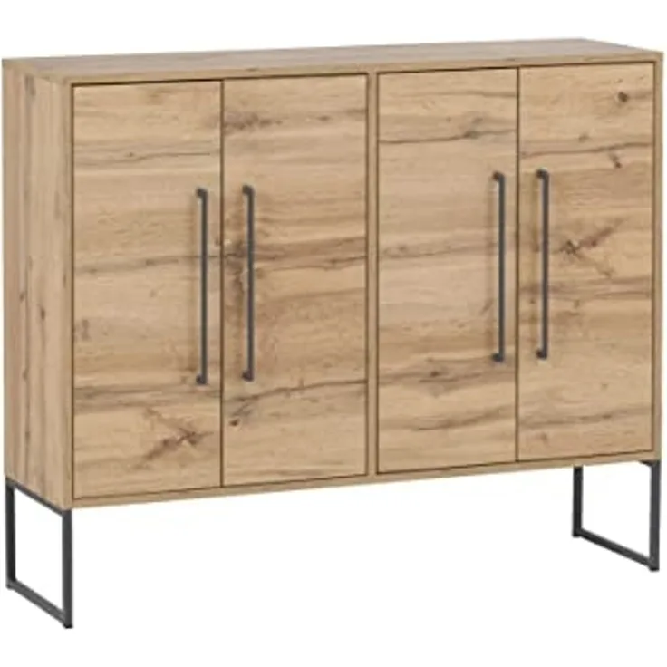 SCHILDMEYER Kommode Sideboard Schrank Anrichte eiche landhaus 112,4 x 94,2 x 33 cm