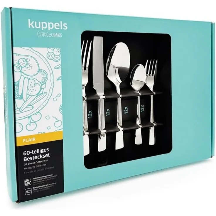 Kuppels FLAIR Besteckset 60-teilig hochglanzpoliert – Bild 5