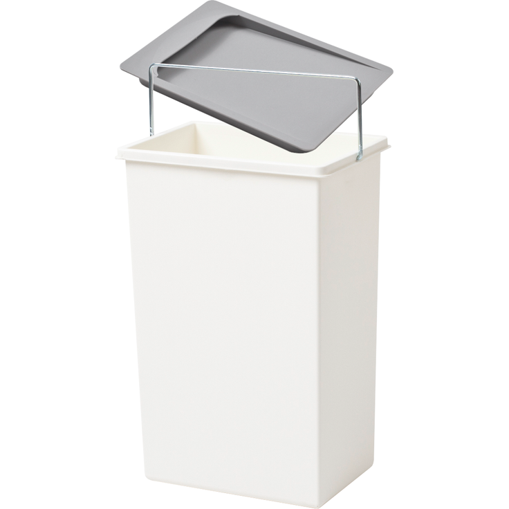 Hailo Inneneimer 1045629 weiß 10 Liter 226 x 154 x 350 mm mit Deckel