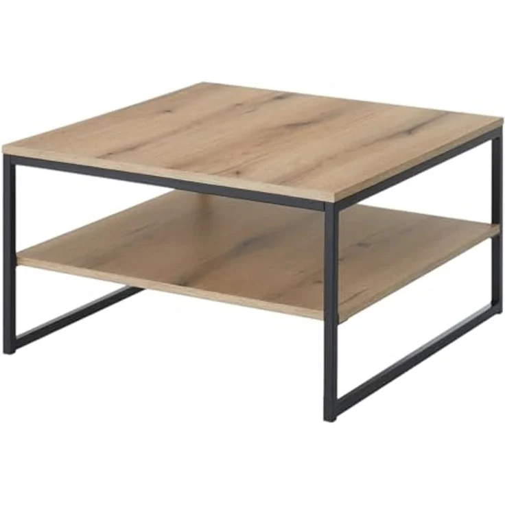 moebel-dich-auf Couchtisch KUBUS (in Evoke Eiche Dekor, quadratisch, Metallgestell), (BxHxT) 75x40x75 cm – Bild 4