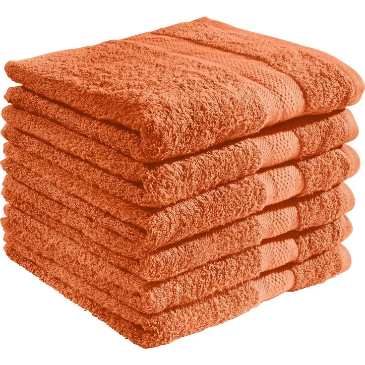 REDBEST Handtuch Handtuch "Chicago" 6er-Pack, Frottier (6-St), Walk-Frottier Uni – Bild 1