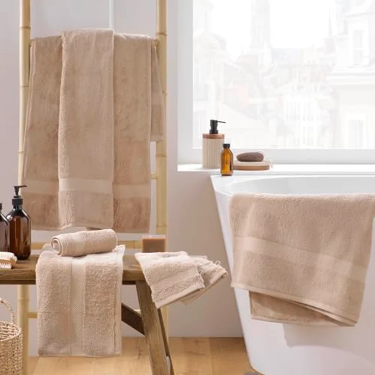 U10 Gästetuch UNI - Badezimmer Gästehandtücher in Beige – Bild 4