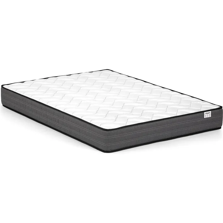 Vente-unique - RIBIOLA Bett Stoff Grau - B 203 cm x H 110 cm x L 148 cm – Bild 7