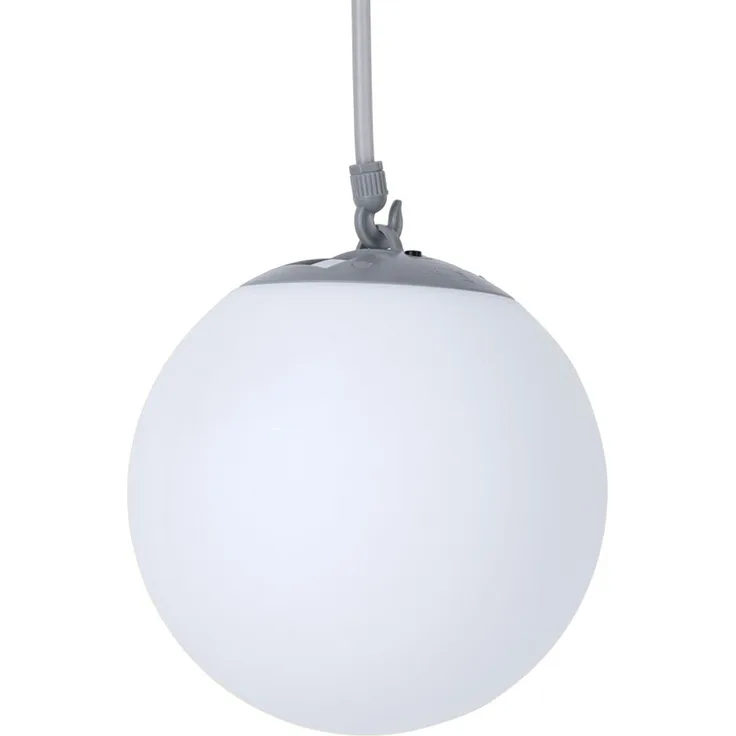 LED Solar Hängeleuchte, Kunststoff weiß, Gummischlaufe, H 75 cm