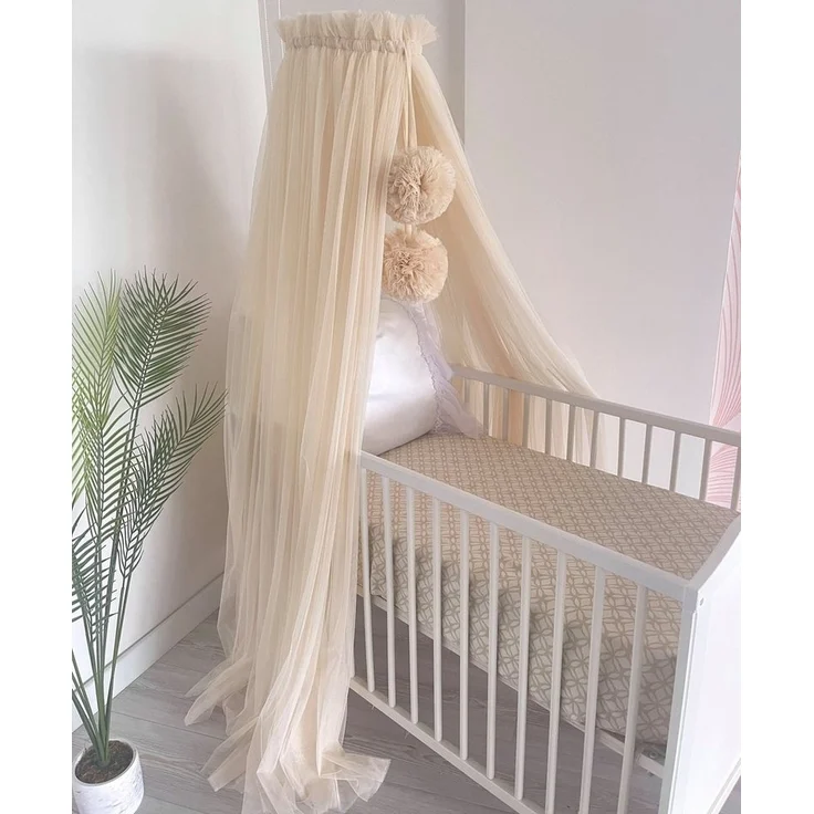 Baby Fancyroom Betthimmel Betthimmel aus 12 Meter Tüll aus 1. Klasse für Kinderbett Gitterbett, Himmel für Babybett Kinderbett – Bild 3