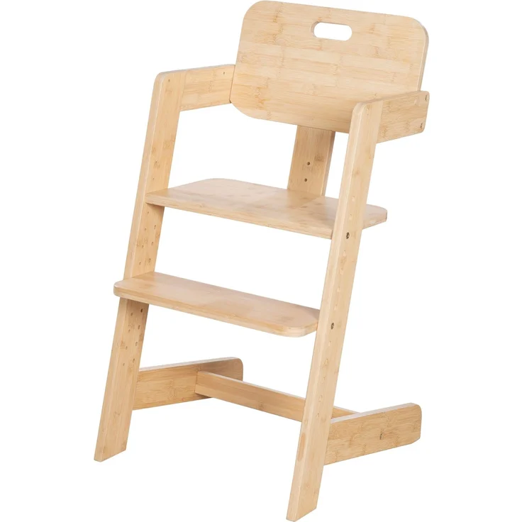 roba Babyhochstuhl Nature Up - Hochstuhl aus FSC®-zertifiziertem Bambus Holz - Mitwachsend mit abnehmbarem Essbrett - 3-Punkt-Gurt - Bis 70 kg belastbar - Natur – Bild 5
