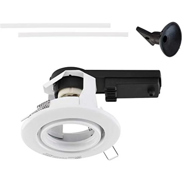 EVN 525001 A, LED-Deckenleuchte aus Glas, 3 W, modern, weiß, 10 x 15 x 20 cm