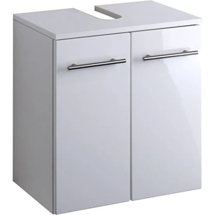 Waschbeckenschrank UDINE-03, Hochglanz weiß, B x H x T ca.: 50 x 53 x 34cm