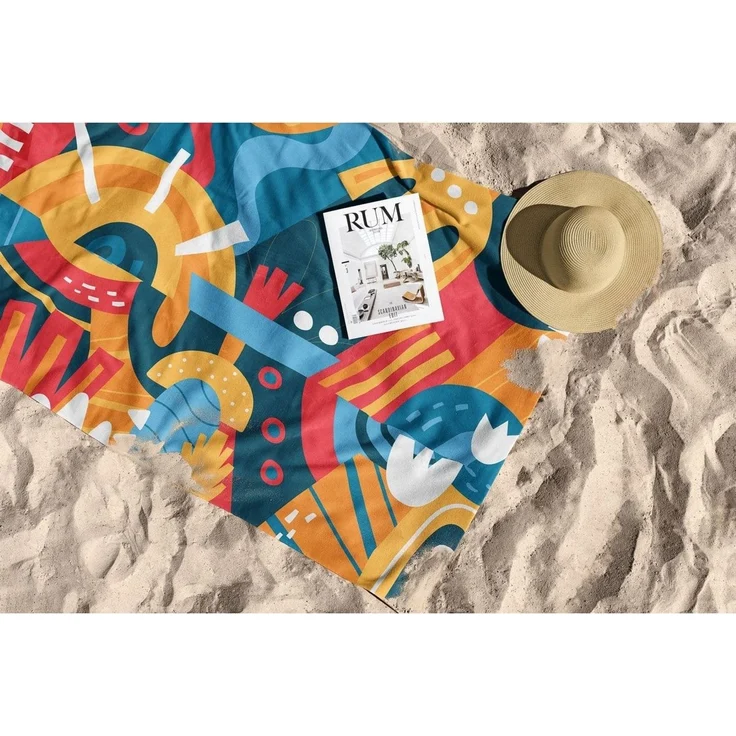 Mijolnir 'Move Like Matisse 90' Strandtuch, Mehrfarbig, 90 x 150 cm – Bild 4