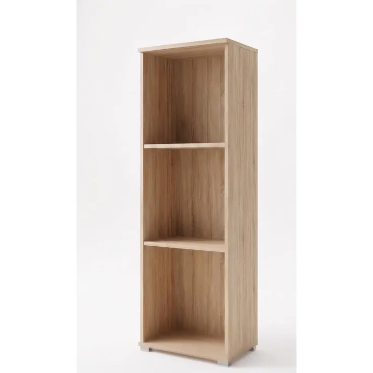 Sleepyshop24 Standregal Sonoma Eiche 30 cm breit | "Pola" Regal 110 cm hoch | Schmaler Mehrzweckschrank | Platzsparendes Nischenregal