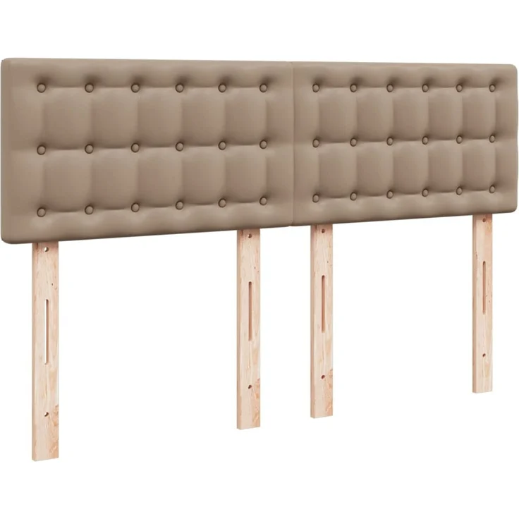 vidaXL Boxspringbett Matratze Cappuccino-Braun 160x200 cm Kunstleder 3288431 – Bild 7