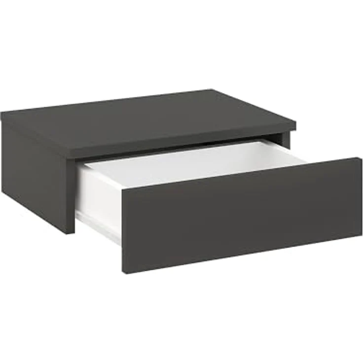 KOMTO Wandregal mit Schublade 2er Set Nachttisch Wandschublade Monaco 2 pcs, Wandschublade Nachtschrank Hängend, Monaco 46 x 30 x 15 cm – Bild 7