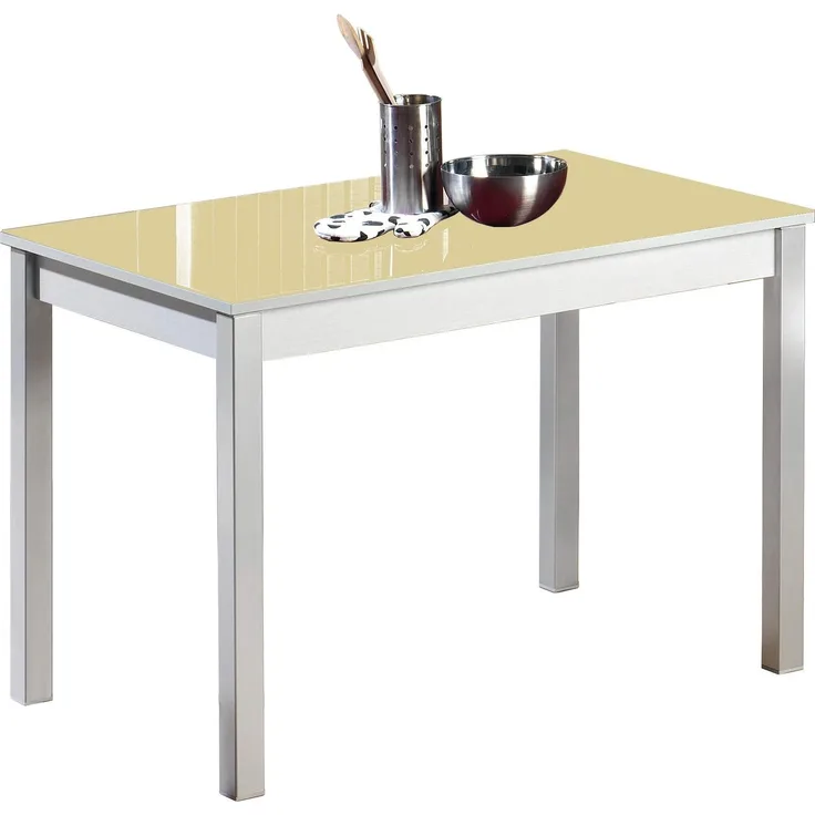 ASTIMESA Küchentisch, Metall, beige, 80x40 cm