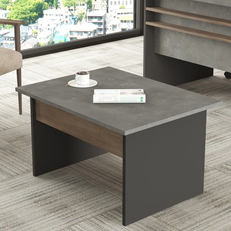 Skye Decor 'NAV2-CGA' Couchtisch, Braun / Grau, 80 x 46,3 x 60 cm – Bild 1