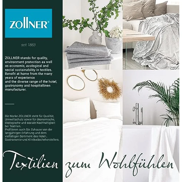 Zollner Duschtücher, 3er Set, anthrazit, 70x140 cm, 100% Baumwolle, Oeko-Tex® Standard 100, saugfähig und weich – Bild 7