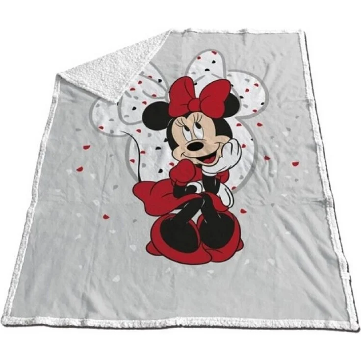 Disney Minnie Mouse Fleecedecke 130x170 cm – Kuschelige Sherpa-Decke für Kinder – Bild 3