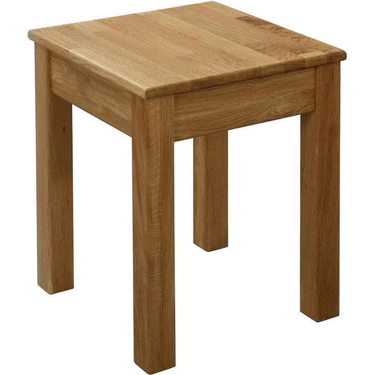 Krok Wood Hocker Tomas aus Massivholz 35 x 35 x 45 cm (Eiche, 1x ohne Eingriff)