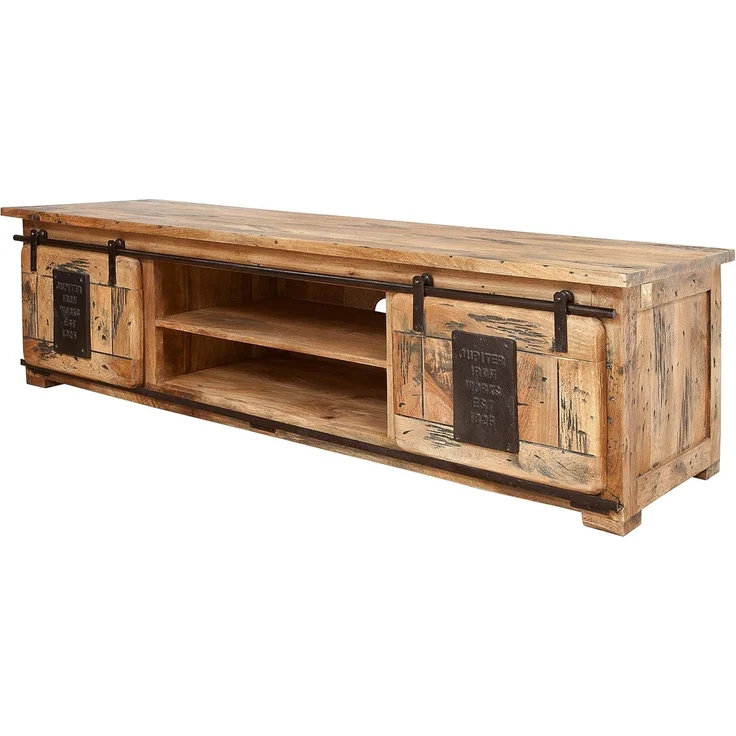 TV-Board Mango 180x55x50 natur lackiert RAILWAY #135 – Bild 9