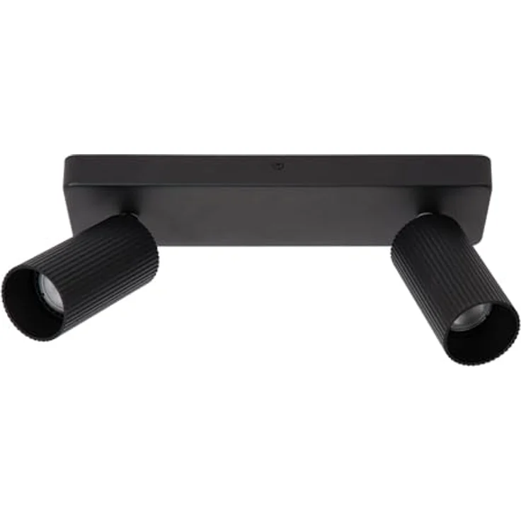 LUCIDE CLUBS, Deckenstrahler mit 2xGU10, dreh- und kippbar, Schwarz, Aluminium, dimmbar (Dimmer nicht enthalten) – Bild 2