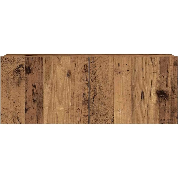 vidaXL 7-tlg. TV-Schrank-Set Wandmontage Altholz-Optik Holzwerkstoff 3329019 – Bild 4