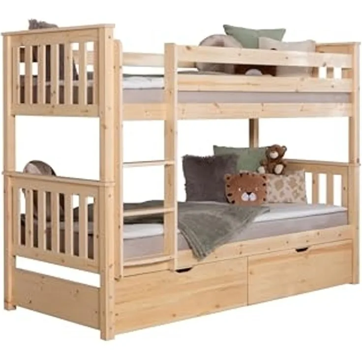 Etagenbett "Sammy" 90x200 Kiefer massiv